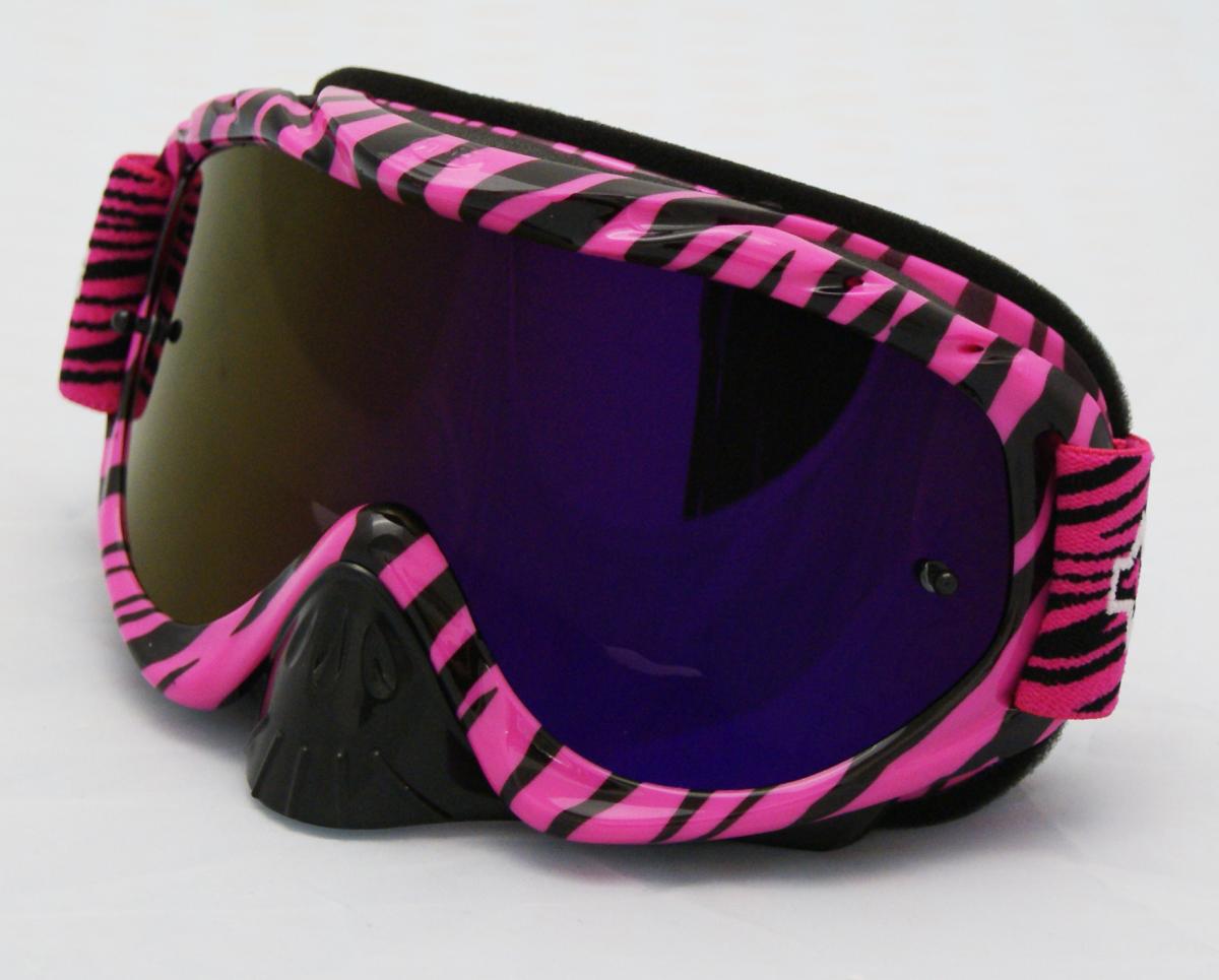 Rip-N-Roll Rnr Hybrid Wild Pk/bk Mirrored Lens, Wild Pink & Black Goggle, GH369M, Mirrored Lens