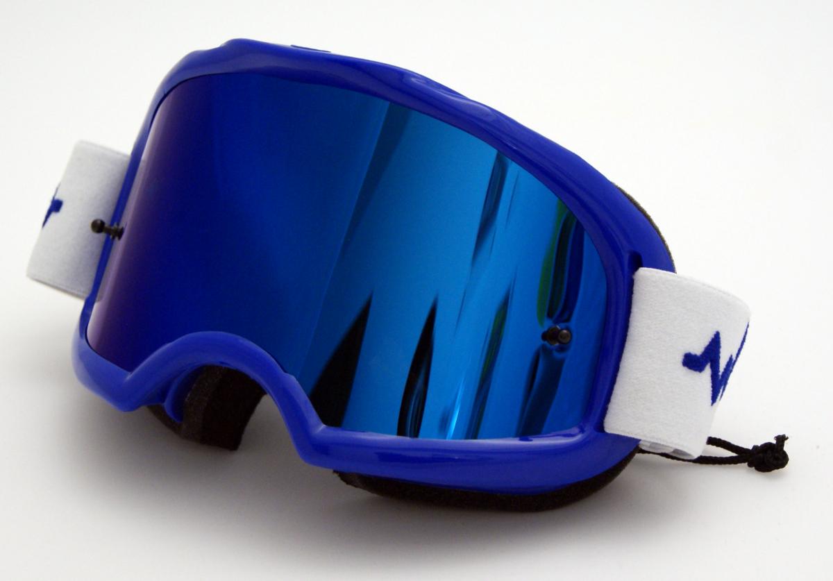 Rip-N-Roll Rnr Colossus Blue Mirrored Lens, Blue Goggle, GX44M, Mirrored Lens