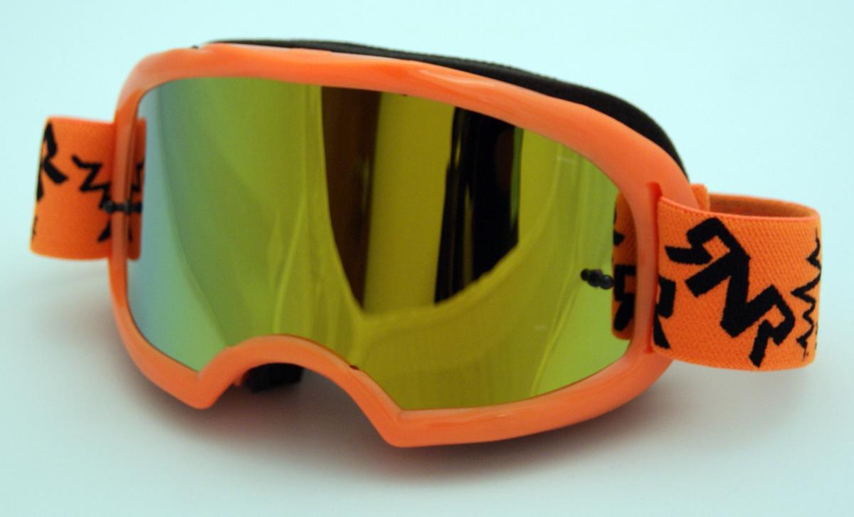 Rip-N-Roll Rnr Colossus Neon Orange Mirrored Lens, Neon Orange Goggle, GX66M, Mirrored Lens
