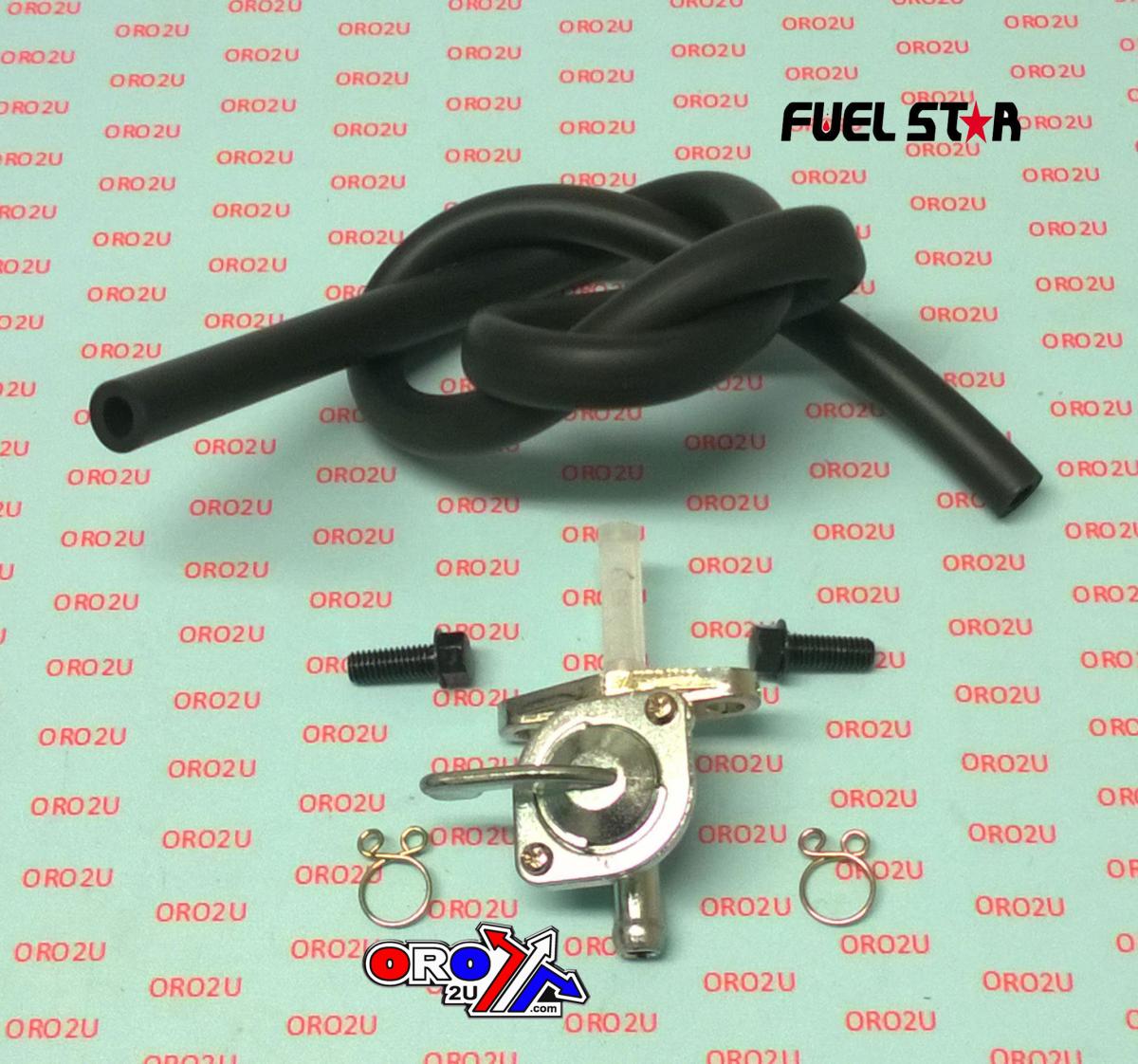 Hot Rods Fuel Valve Kit RM125 RM250, Fuel Star FS101-0149 Suzuki Dirt, Tape / Petcock / Clips / Pipes / Bolts