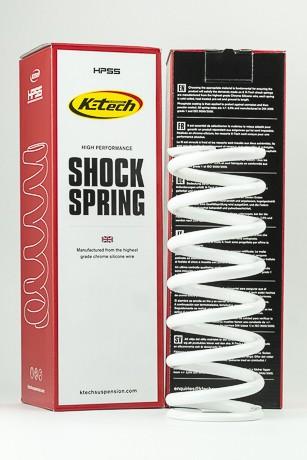 K-Tech Suspension Shock Absorber Spring - 39n (63x260) White, 63-260-39, High Performance Shock Spring, K-tech Suspension