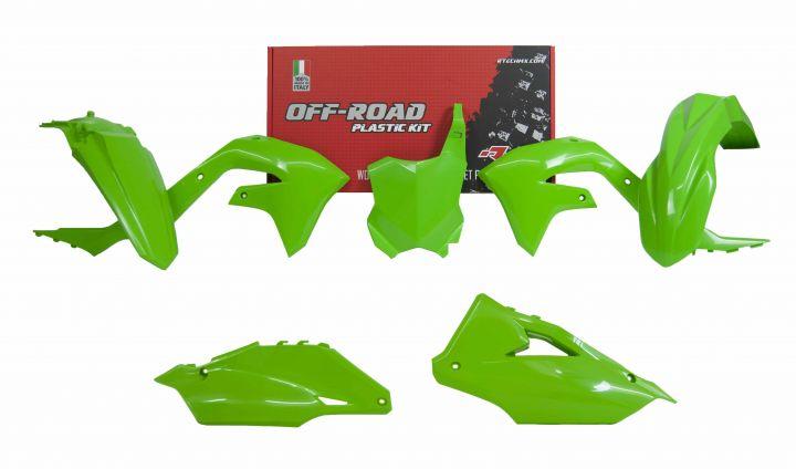 Rtech Plastics Plastic Kit/5 2019-23 KX450F Green, Rtech R-kitkxf-ve0-599