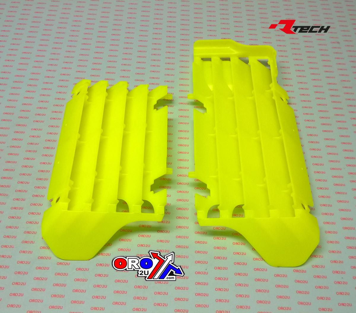 Rtech Plastics Rad Louvers Oversize Neon Yellow RM-z450 18-25, Rtech R-grrmzgf0018