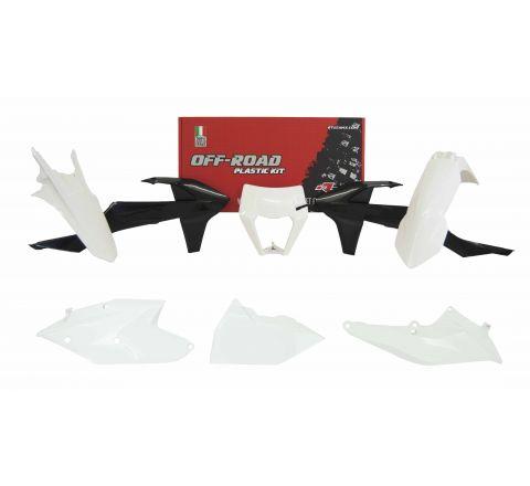 Rtech Plastics Plastic Kit/6 17-19 EXC/EXC-f, Oem Six Days 2019, White/black Enduro Kit, Rtech R-kitKTM-oem-588
