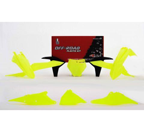 Rtech Plastics Plastic Kit/6 2019-22 KTM SX/SXF, Neon Yellow, Rtech R-kitKTM-gf0-599