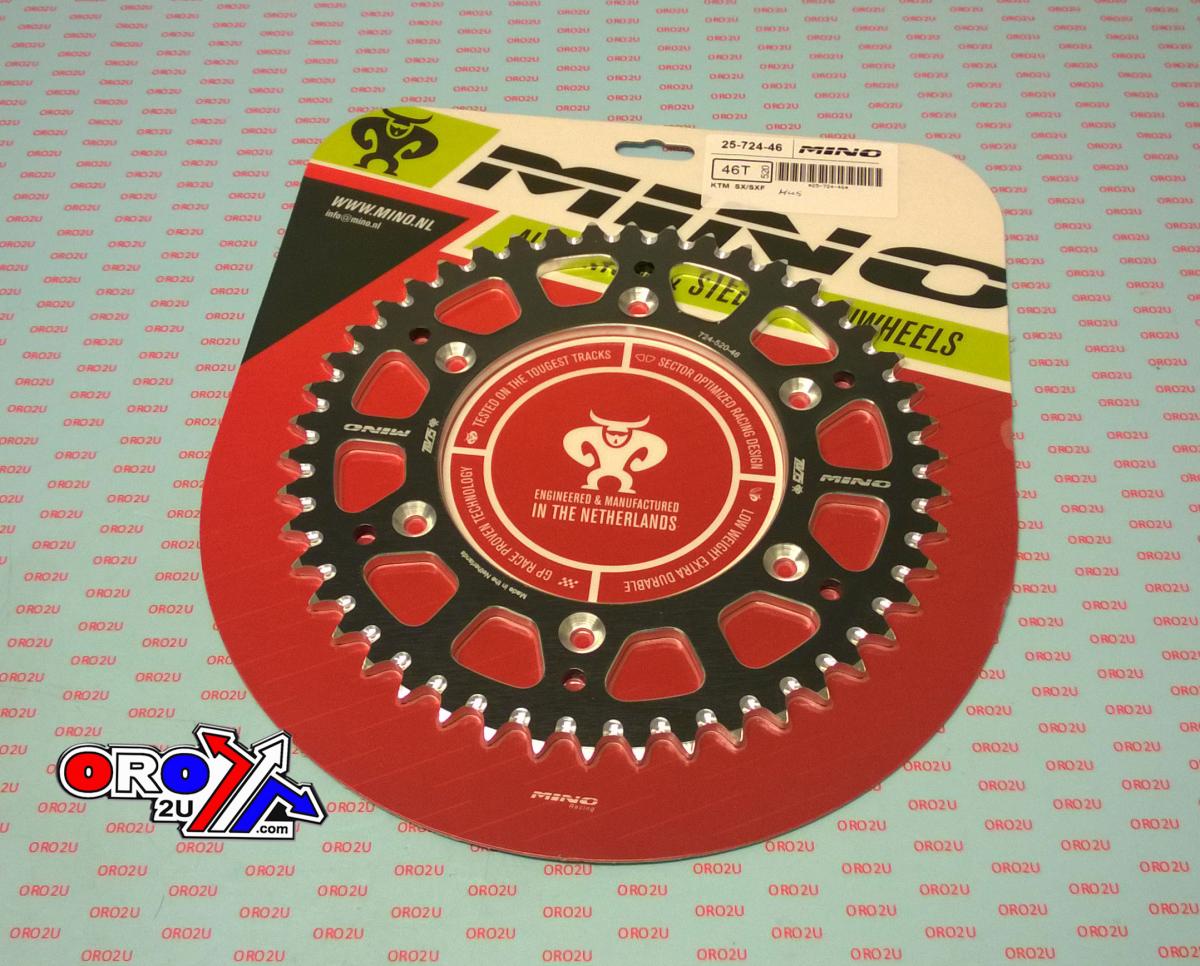 MINO Mino Rear Sprocket Alum 990-54 Bk, 25-724-520-46