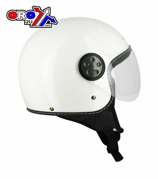Sifam Helmet Road 56 Small White, Half Jet Visor Osone, Dos2g1002