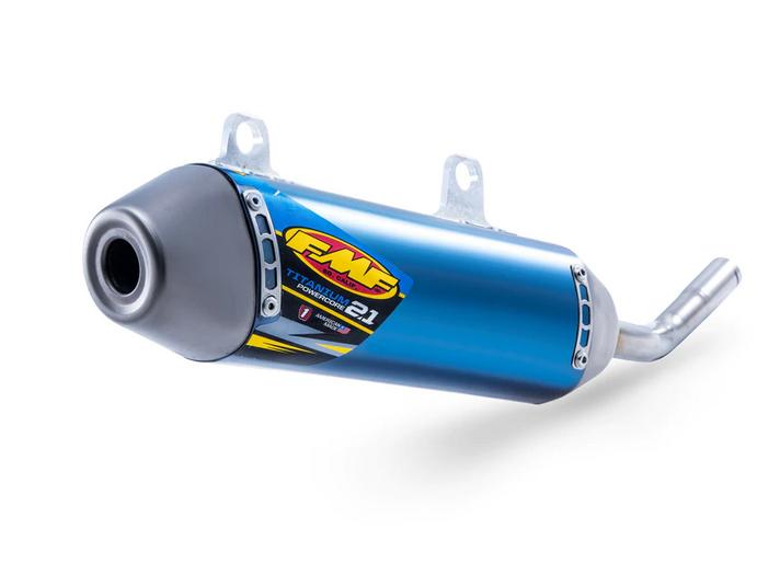 FMF Exhausts Titanium Powercore 2.1 Shorty Exhaust Silencer 17-19 KTM Husqvarna 250 300 - Fmf 025214
