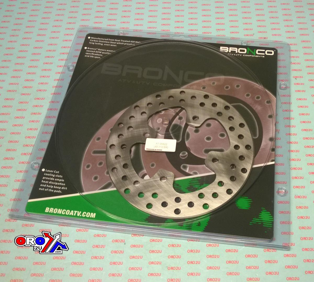 Bronco Disc Brake Rotor Rear Polaris, Bronco at-05922, Md6218d, 198057, 5246155