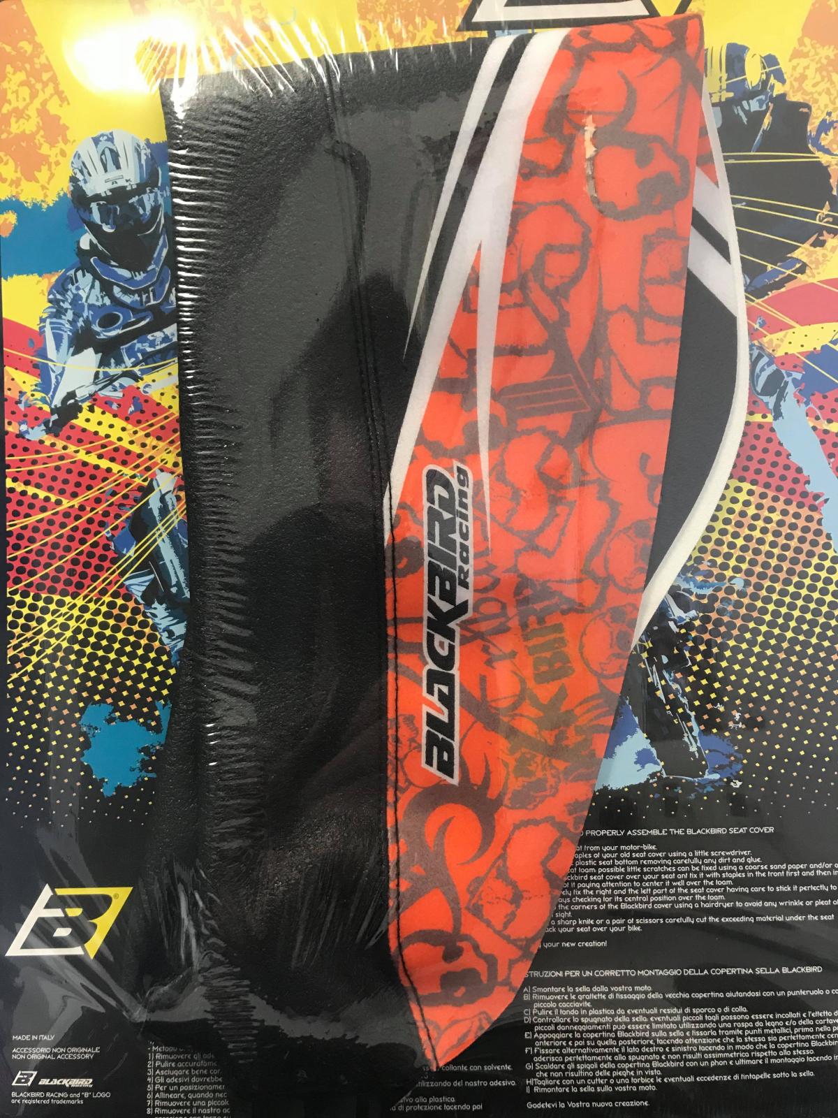 Blackbird Graphics £20+vat Old Stock, 07-11 KTM Tribal Orang/blk, Seat Cover Blackbird 1517z