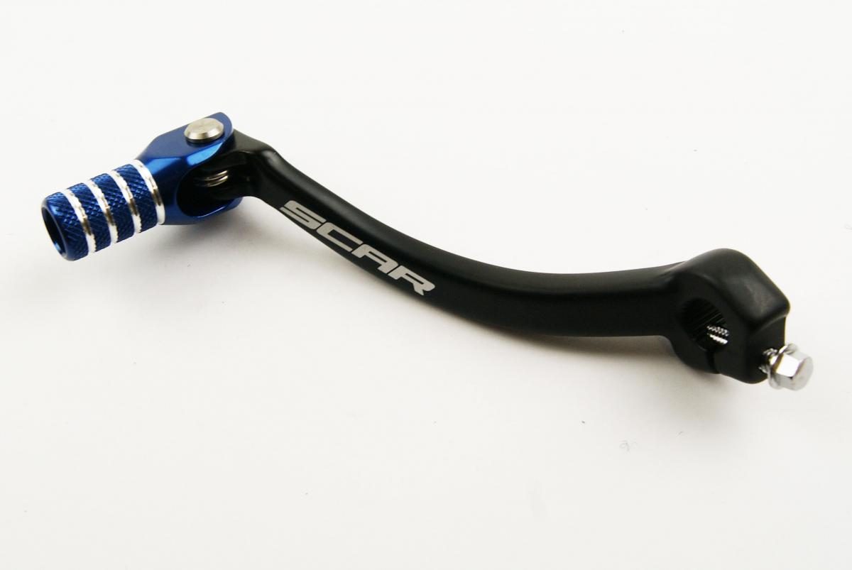 Scar Racing Gear Lever Shift 2018-19 YZ450F, 2019 YZ250F, Black/blue Aluminium Forged, Scar Racing GSL413