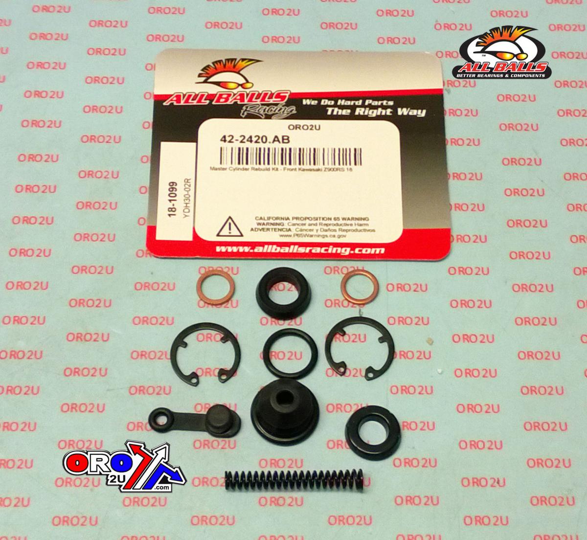 All Balls Racing Brake Master Cyl Rebuild Kit Allballs, Allballs 18-1099 Kawasaki Z900rs 18-22 Road Front