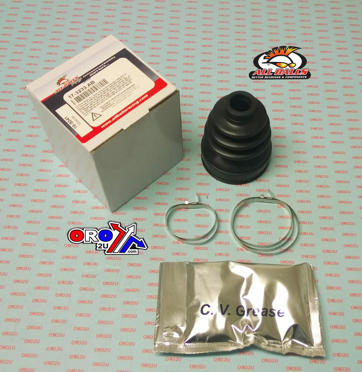 All Balls Racing Cv Boot Kit Polaris General 1000 Eps 18-19, General 4 1000 Eps 18-19, Ranger 1000 Eps Base, Allballs 19-5041, 3236165