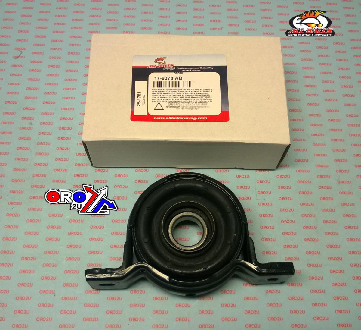 All Balls Racing Drive Shaft Support Bearing Kit, Allballs 25-1781 Can-am