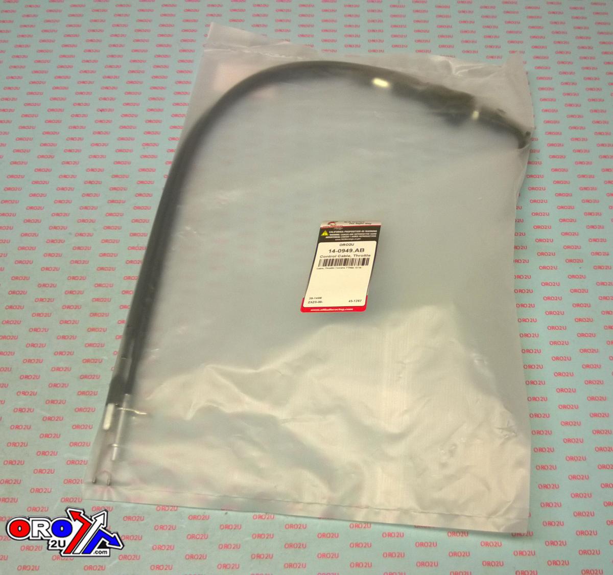 All Balls Racing Cable Throttle TTR50E 12-25, Allballs 45-1267, Yamaha, 1p6-f6302-00-00, 1p6-f6302-01-00