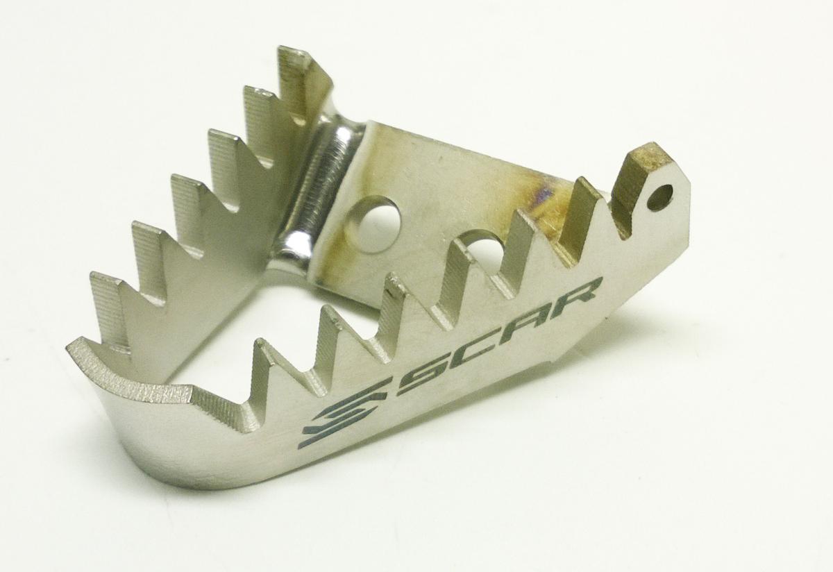 Scar Racing KTM Titanium Brake Pedal Tip, Wider Than Oem Step Plate/tip, 55413051000