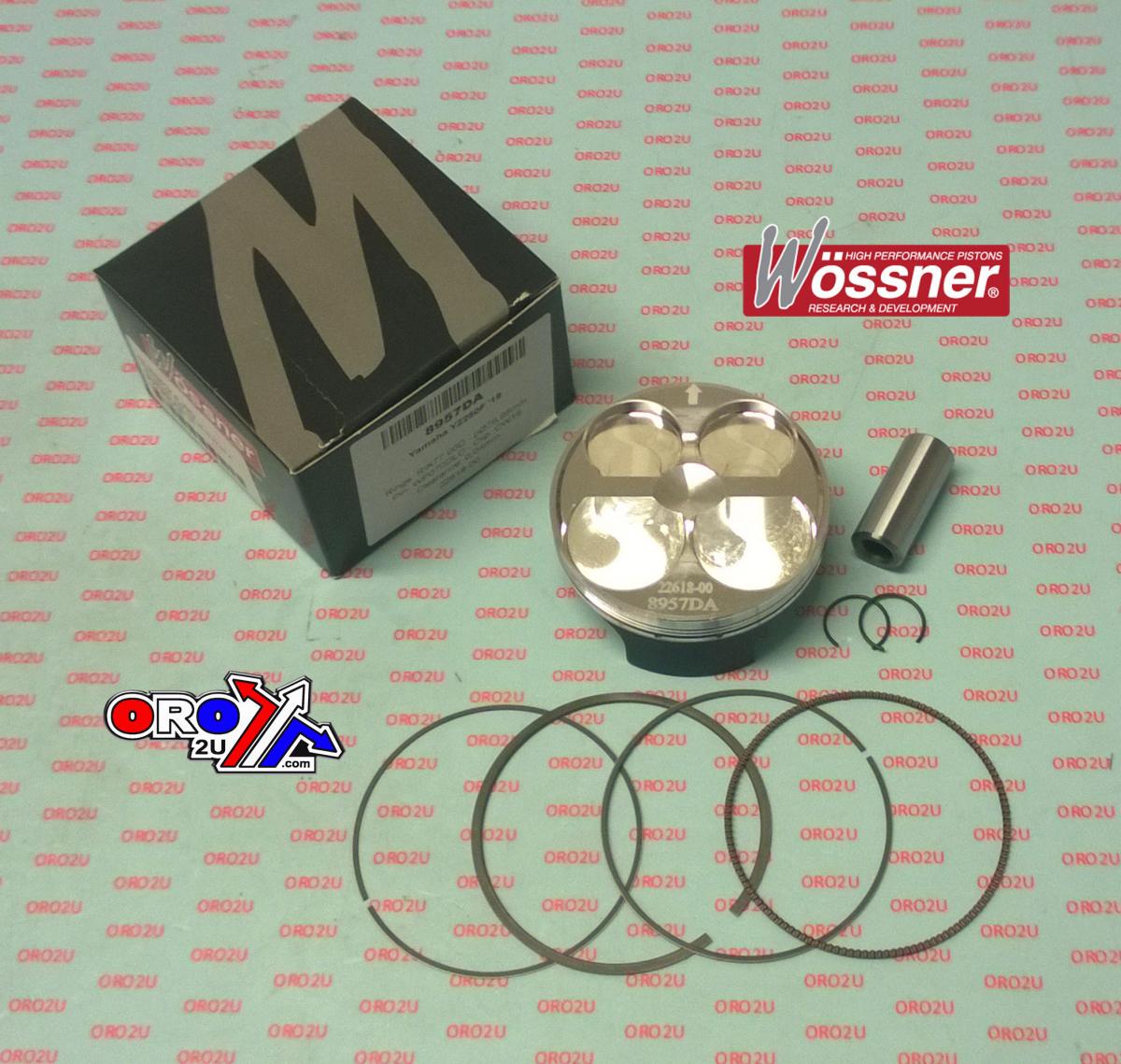 Wossner Piston Kit YZ 250f 2019 76.96 a, Wossner 8957da, B7b-11631-00-00