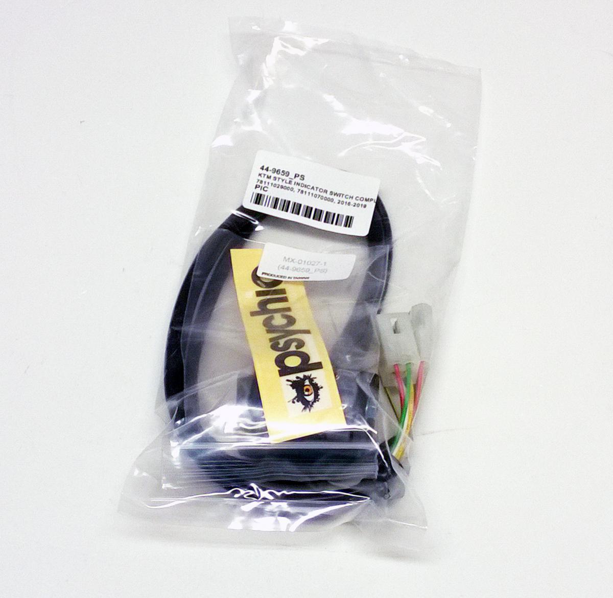 Psychic KTM Style Indicator Switch Complete, 78111029000, 78111070000, 2016-2019, Psychic MX-01027-1