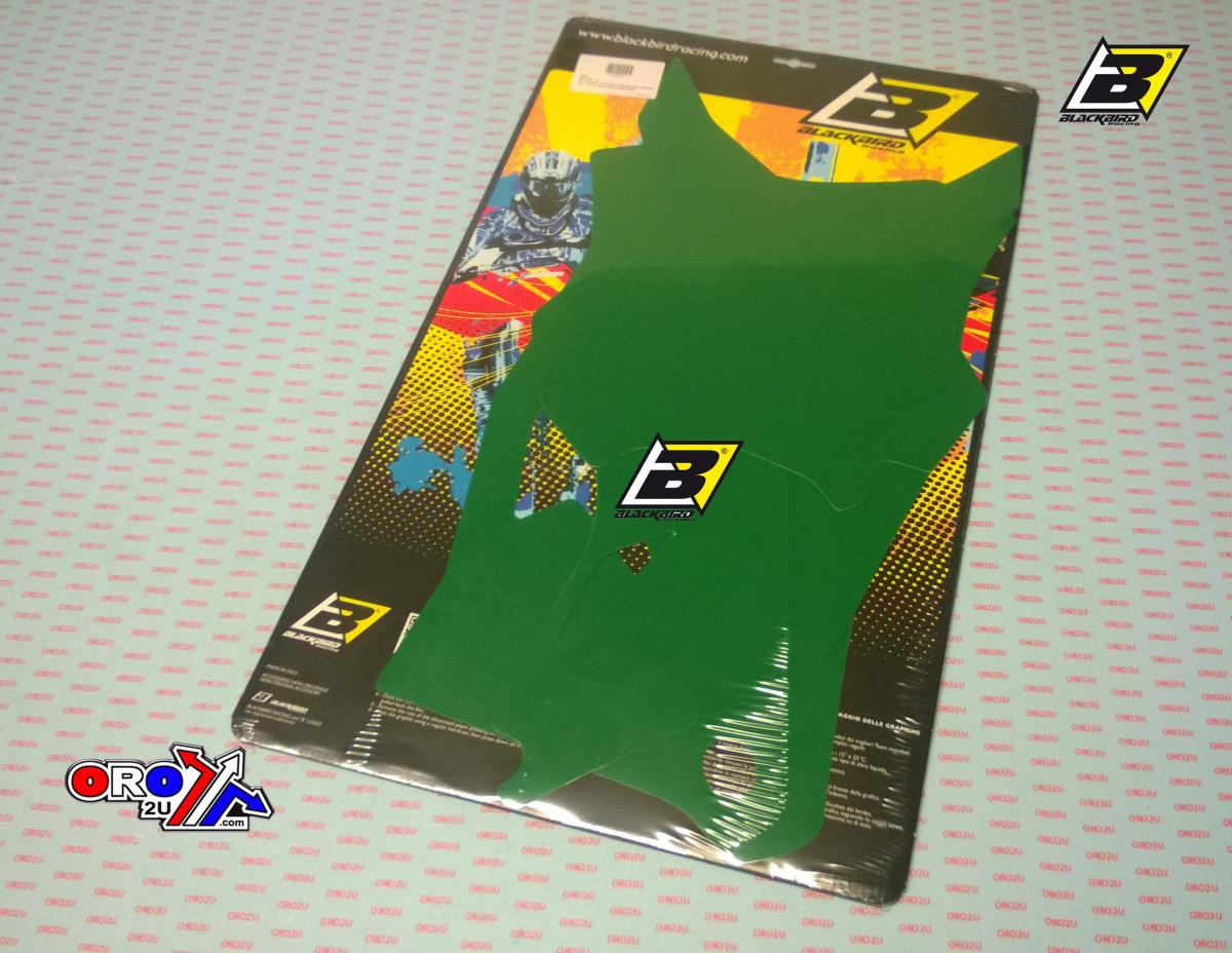 Blackbird Graphics 2019-23 KXF 450 Backgrounds, Green Blackbird 3420/30