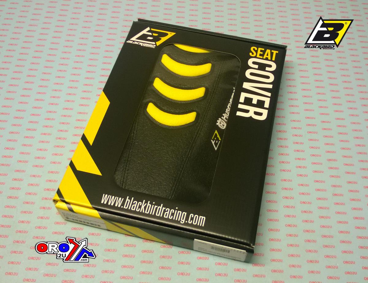 Blackbird Graphics 19-22 TC/FC 20-23 TE/FE Husqvarna Double Grip 3 Seat Cover, Blackbird 1624h