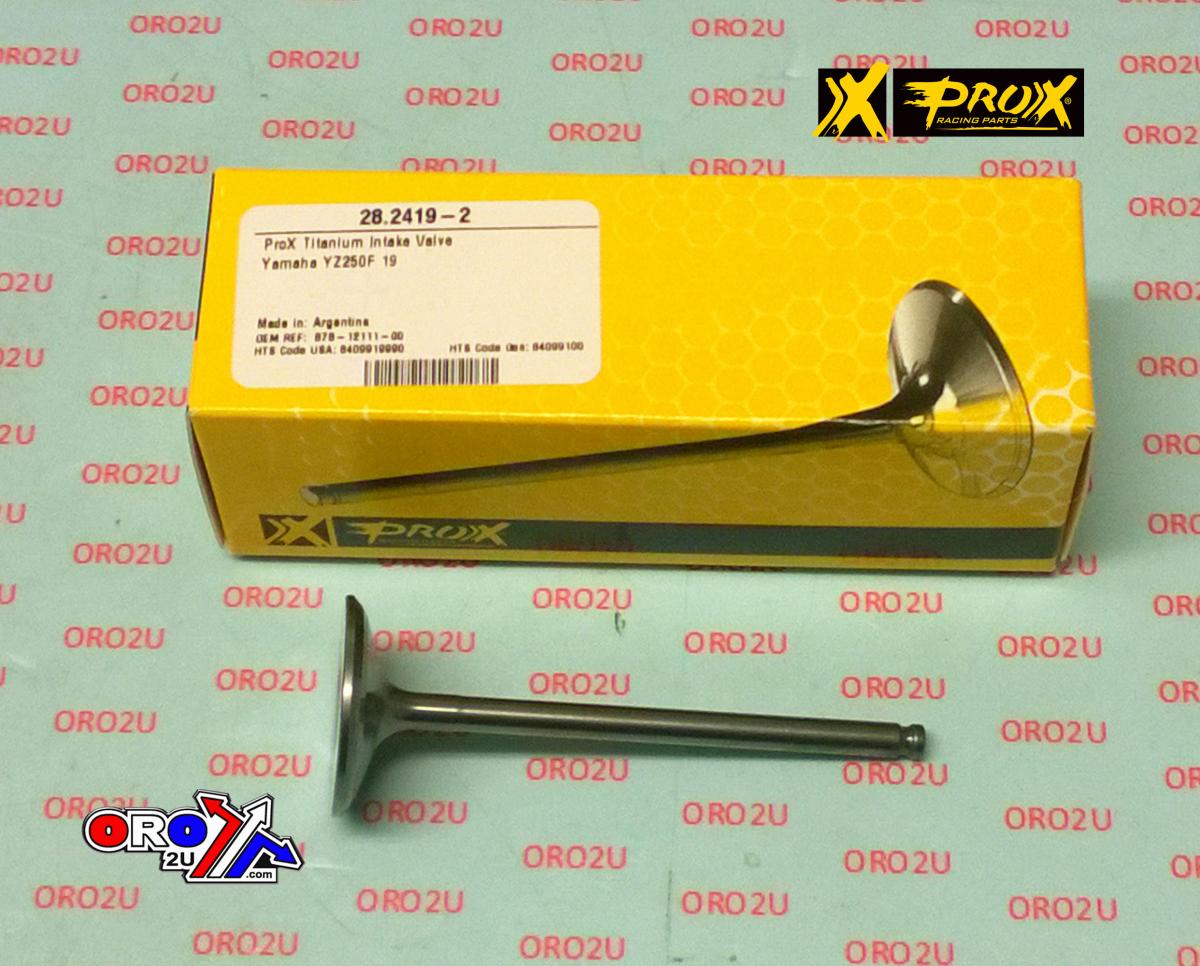 Pro-X Racing Valve Intake Titanium YZF250 2019-2025, Prox 28.2419-2, Yamaha