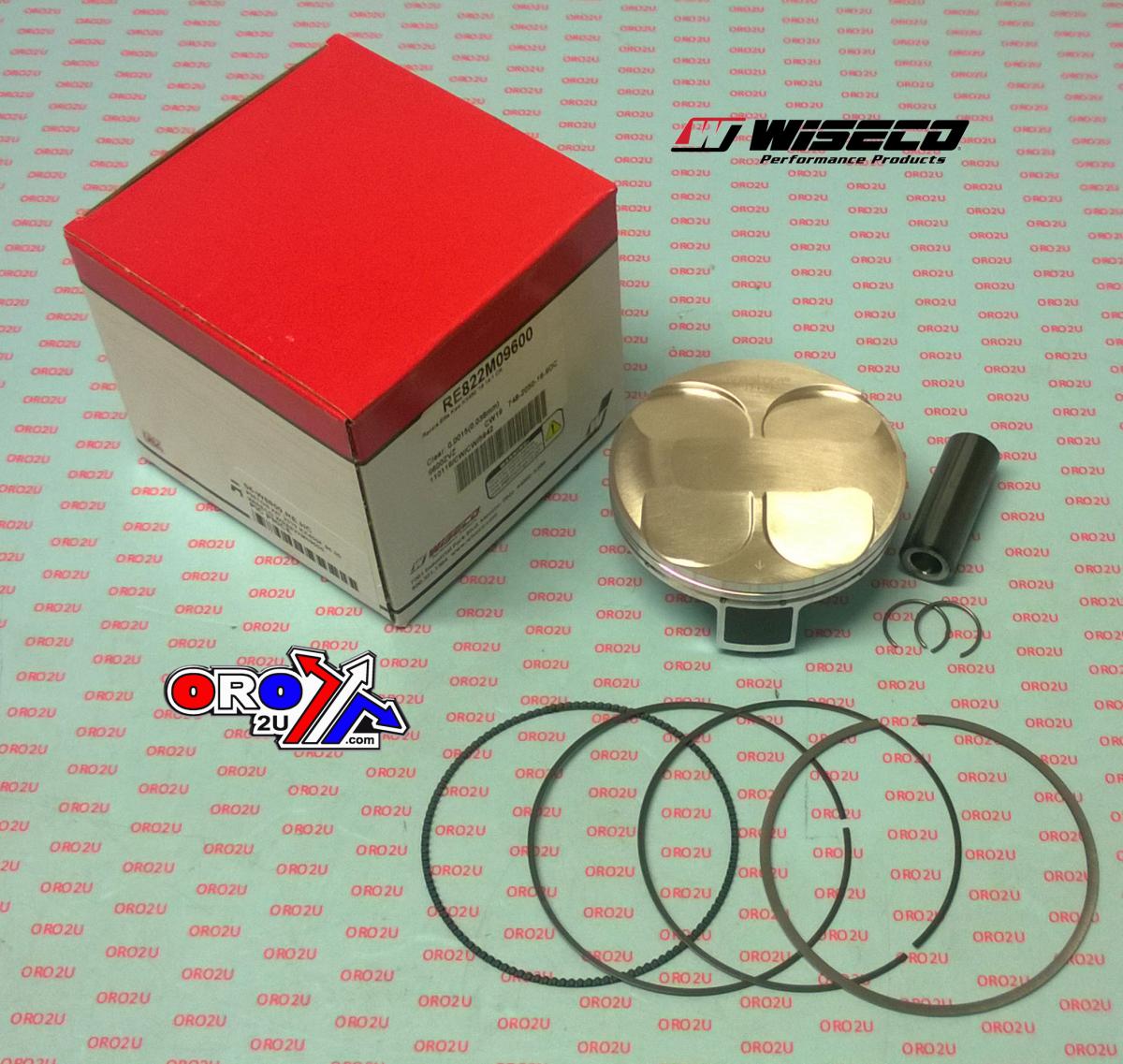 Wiseco Piston Kit 2019-23 KX450 96.00, Wiseco Wre822m09600, Racer Elite Hi-comp 14.0:1