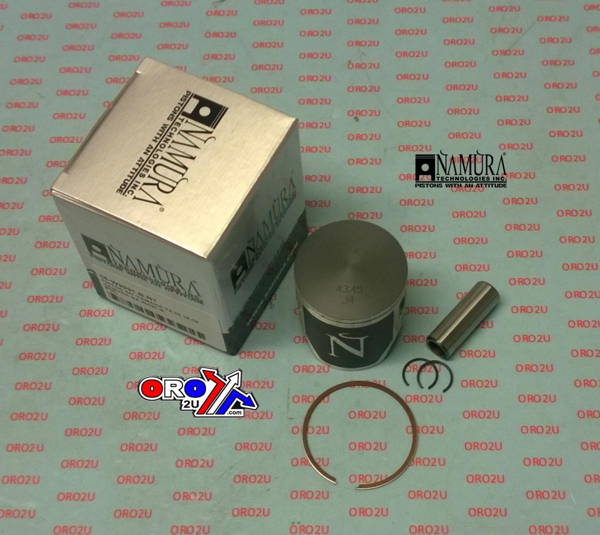 Namura Technologies Piston Kit Yamaha YZ 65 18-24, Namura Nx-40097-c