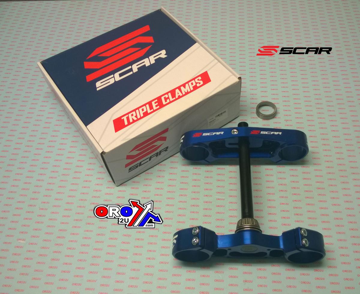 Scar Racing Triple Clamps 16 Blue TC 85, Offset 16mm Scar S5416b