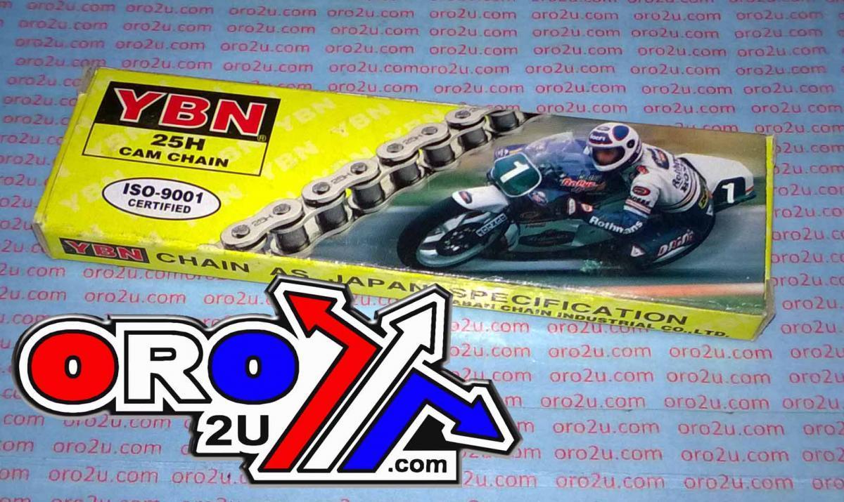 YBN Chains Cam Chain Ybn 25h 98 Links, Y25h98, Motorcycle WY125C WY125-a /JH125/GL145/GS125/HJ125K/CB125/KLX125/CT125/XL125/ATC185/TRX125/DR125/lt1