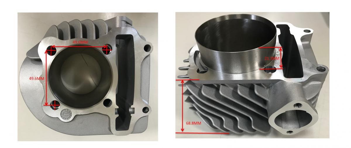Bronco Cylinder Kit Polaris 105cc Big Bore, Sportsman Quad ATV Std 54mm, Bronco At-09456k
