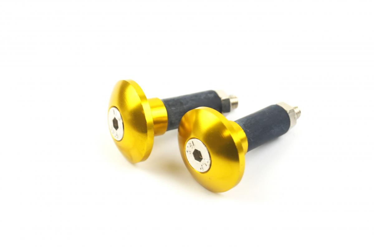 FIR Bar Ends 12mm Gold [set-2]