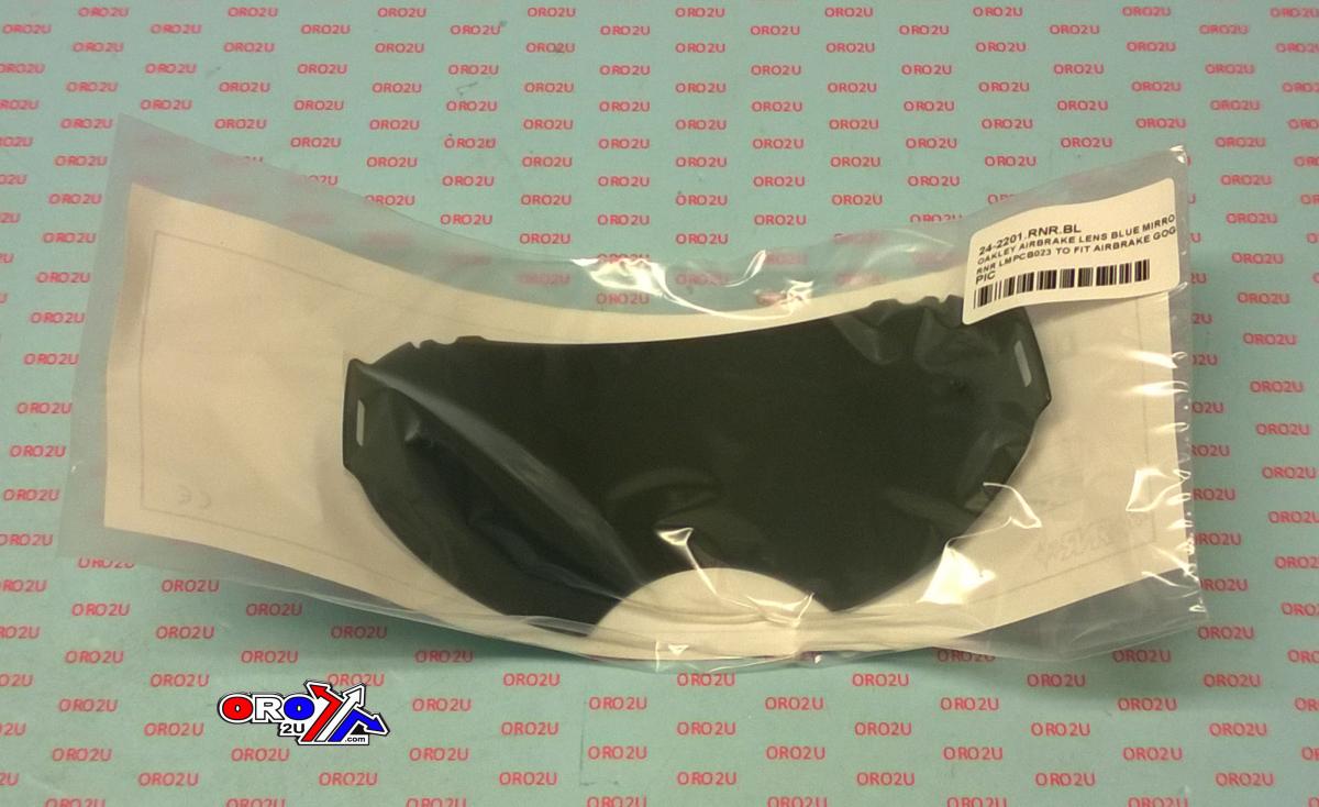 Rip-N-Roll Oakley Airbrake Lens Blue Mirror, Rnr LMPCB023 To Fit Airbrake Goggles, Not Genuine Oakley