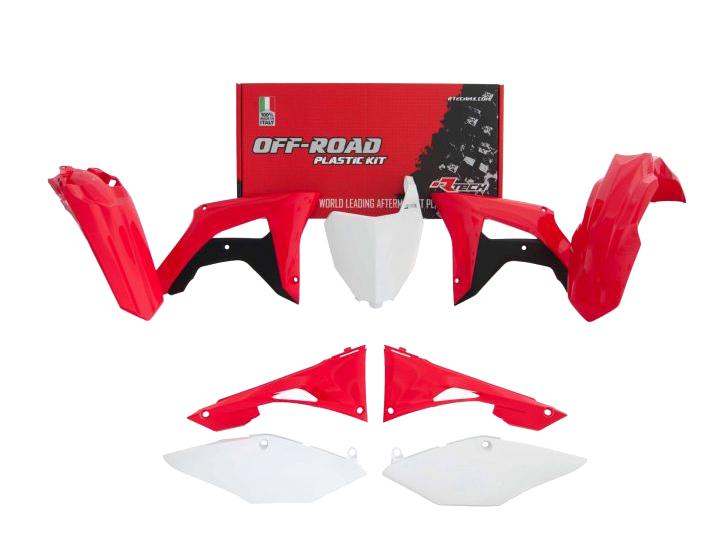 Rtech Plastics Plastic Kit Oem CRF250R 19-21 / CRF450R 19-20, Oem Rtech R-kitcrf-oem-519, Oem