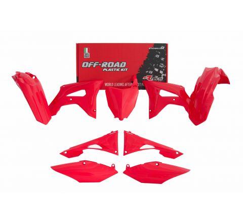 Rtech Plastics Plastic Kit Rd CRF250R 19-21 / CRF450R 19-20, Rtech Kit R-kitcrf-rs0-519, Red