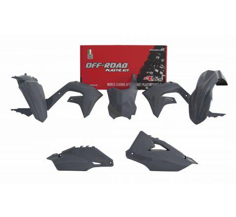 Rtech Plastics Plastic Kit/5 2019-23 KX450F Quantum Grey, Rtech R-kitkxf-gr0-599