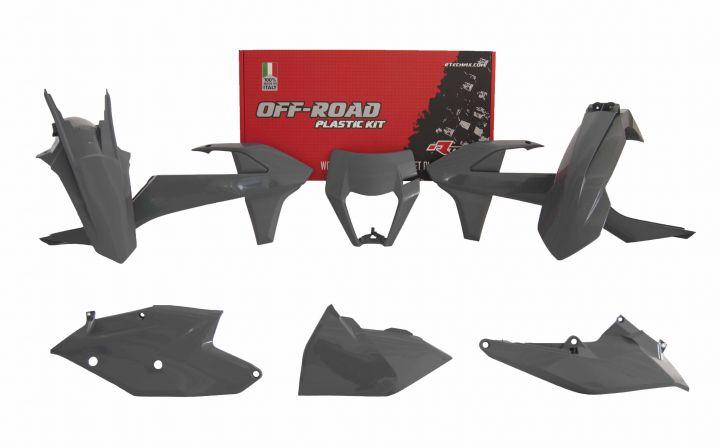 Rtech Plastics Plastic Kit/5 17-19 EXC/excf Quantum Grey, Rtech R-kitKTM-gr0-517