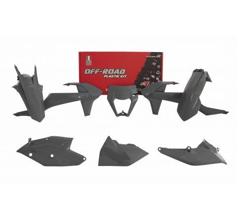Rtech Plastics Plastic Kit/5 17-19 EXC/excf Quantum Grey, Rtech R-kitKTM-gr0-517
