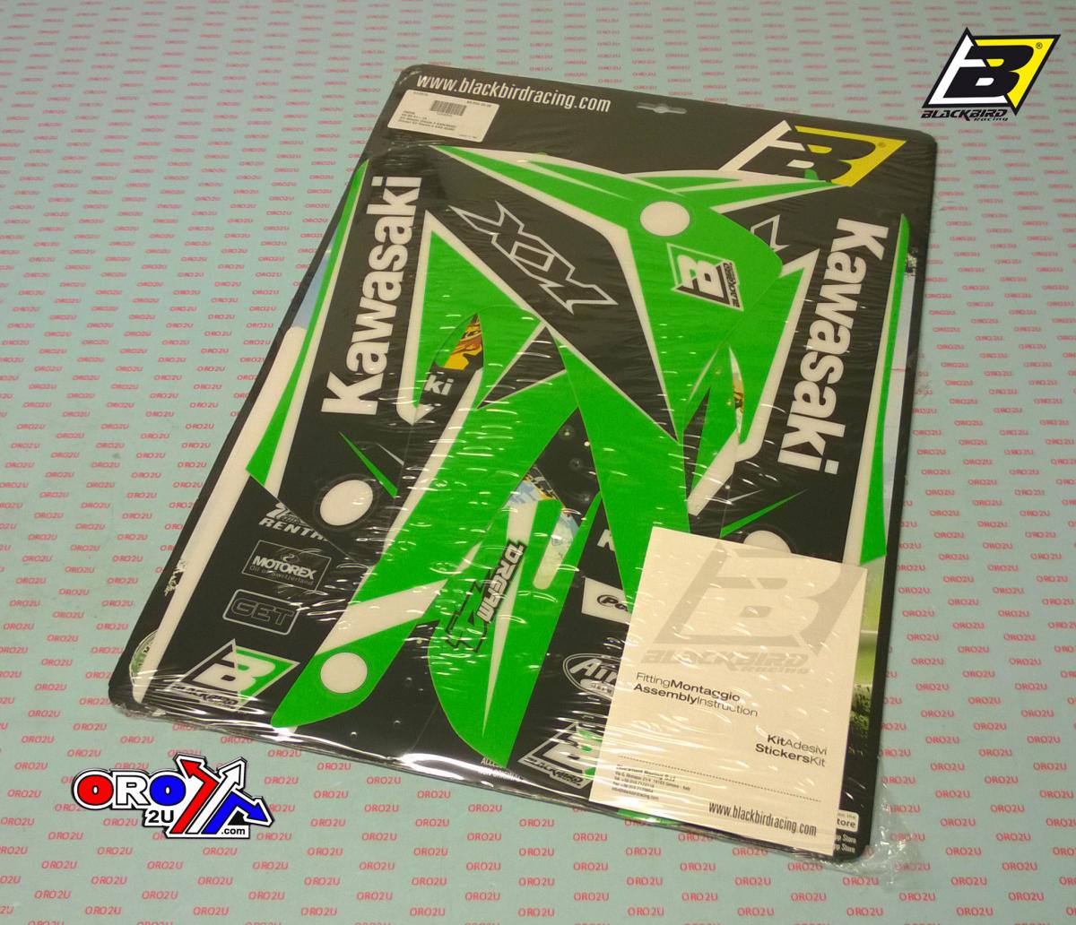 Blackbird Graphics 01-13 KX85 Dream-4 2405n, Blackbird Decal Kit Kawasaki, Bb2405n