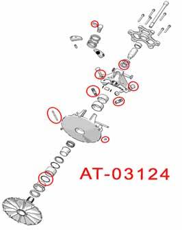 Bronco Drive Clutch Kit Polaris Ranger 1000, Bronco at-03124, 1323457, 5140978, 5453433, 5453843, 5453844, 7520585, 7541906, 7556984, 7557017
