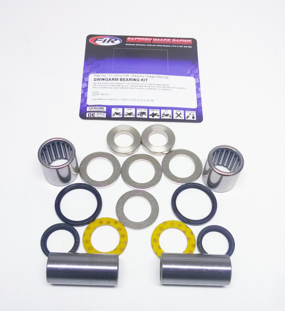 FIR Swingarm Bearing Kit CR250R 92-01, Honda