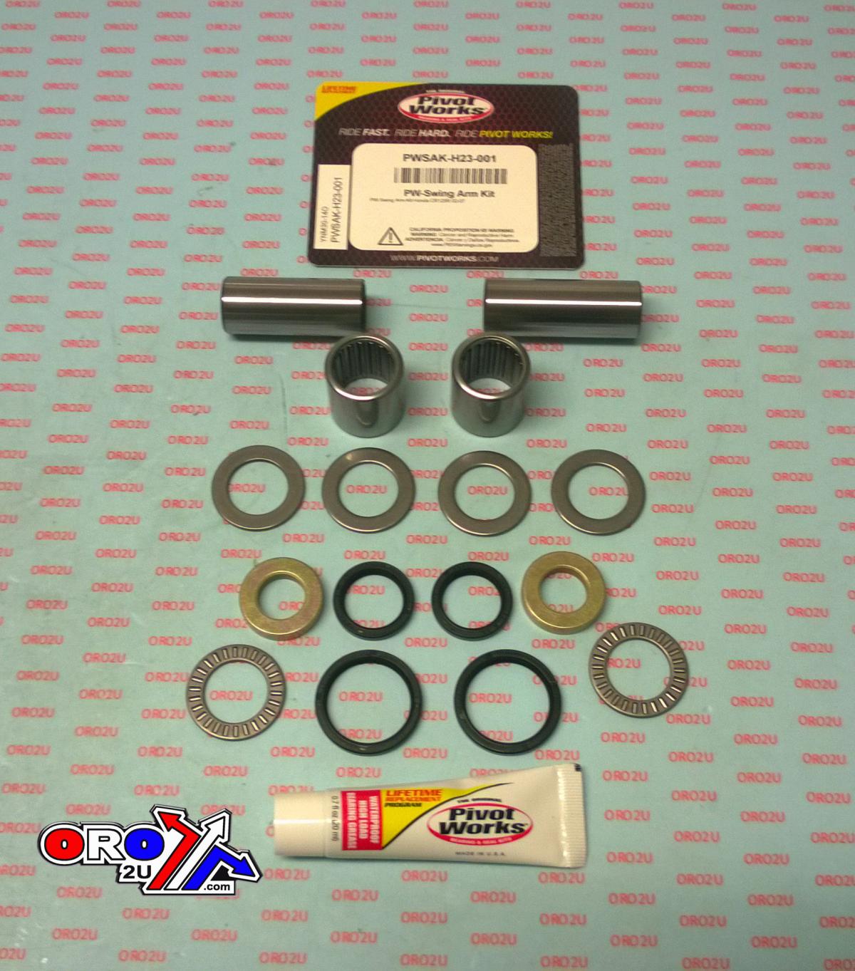 Pivot Works Swingarm Bearing Kit CR125R 02-07, Pivot Works Pwsak-h23-001, Pwsakh23001
