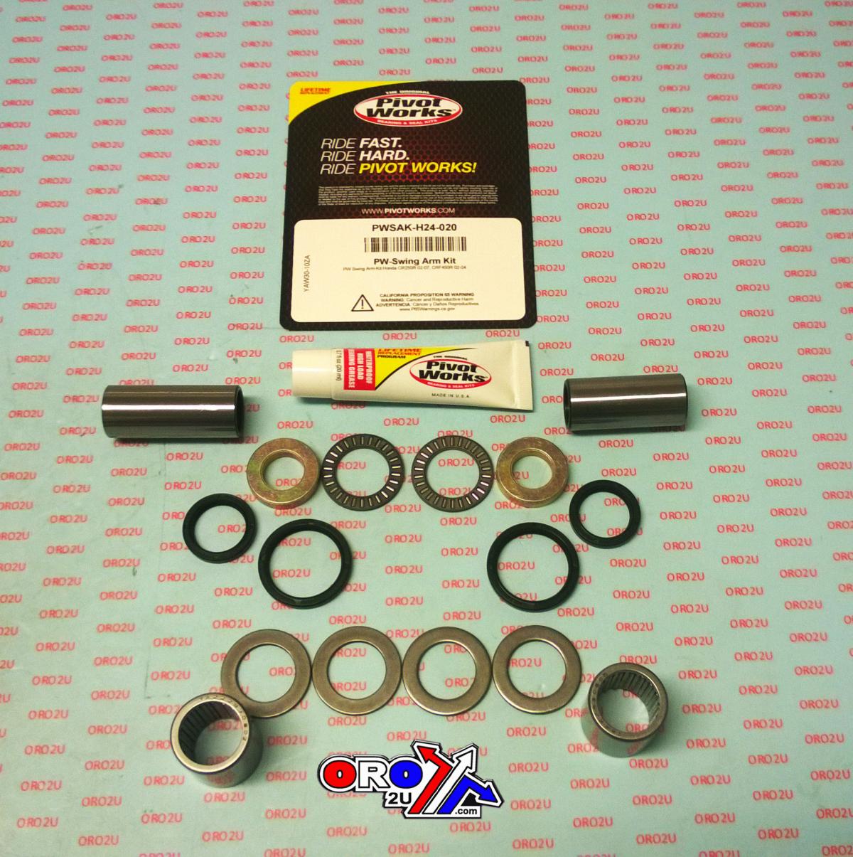 Pivot Works Swingarm Bearing Kit CRF250 CRF450 Honda, Pivot Works Pwsak-h24-020 Pwsakh24020