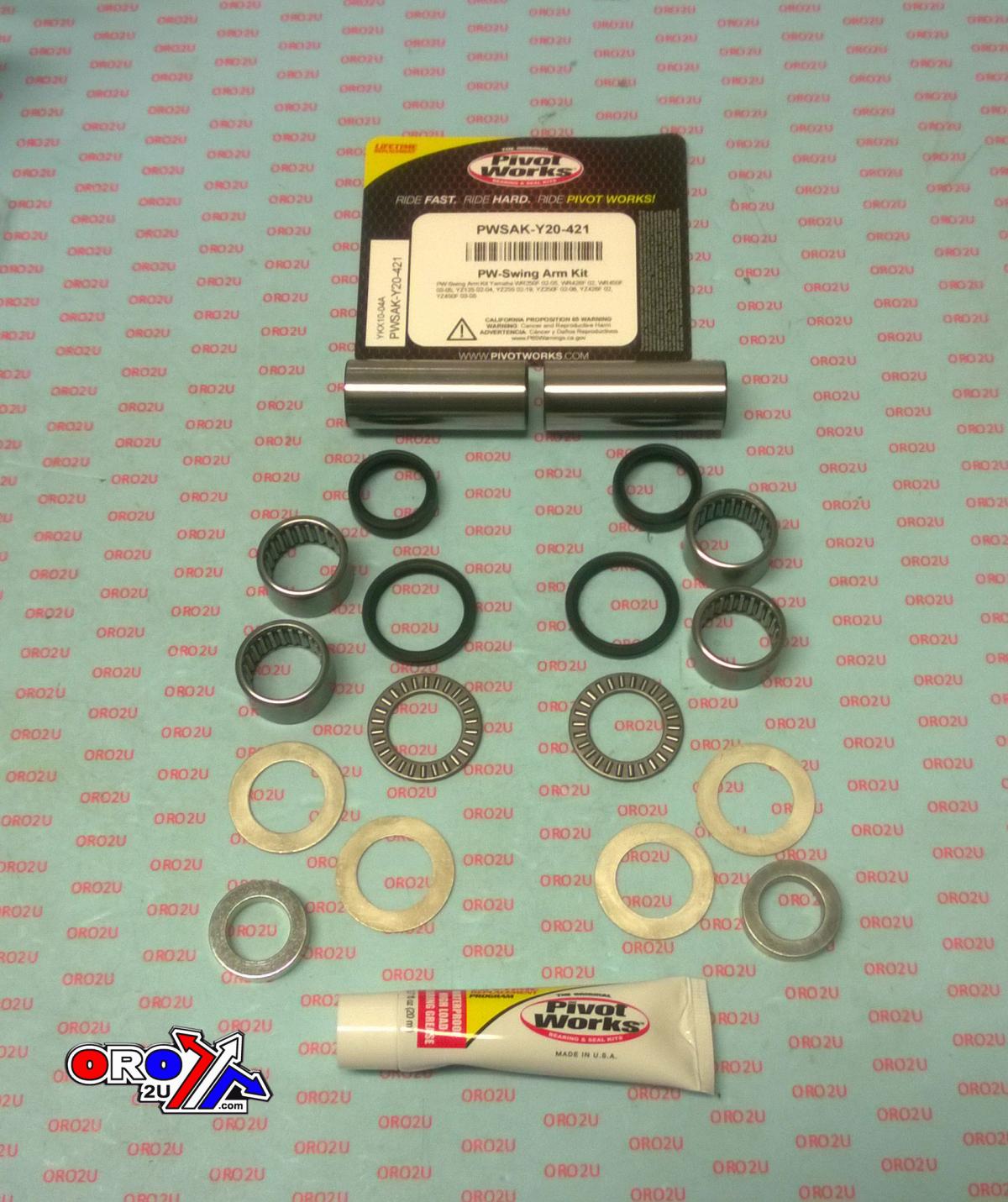 Pivot Works Swingarm Bearing Kit YZ WR, [pivot Works Pwsak-y20-421] Yamaha YZF, Pwsaky20421