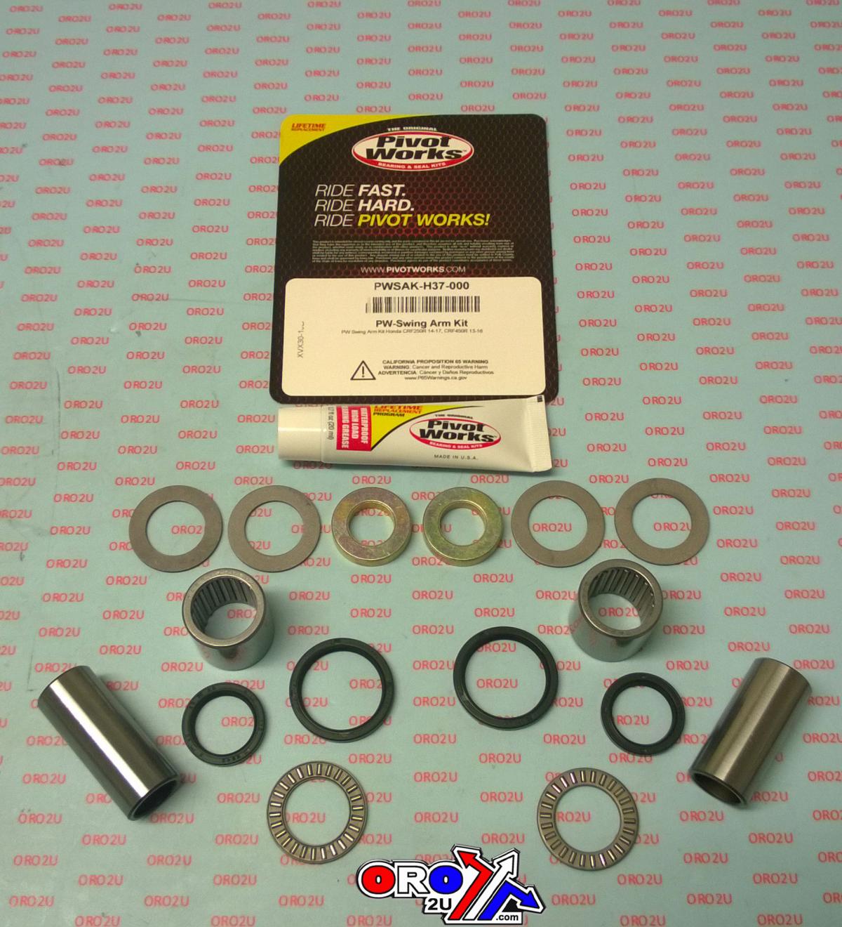 Pivot Works Swingarm Bearing Kit CRF450R, Pivot Works Pwsak-h37-000 Honda MX, Pwsakh37000