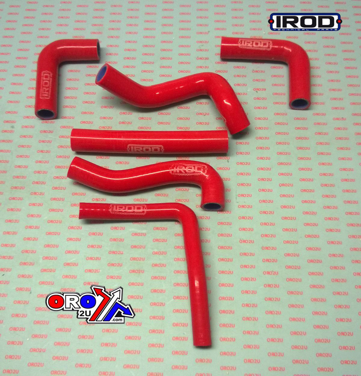 IROD Radiators Hose Kit Beta 125 Rr 18-19, Silicone Radiator Red 010109, Irod