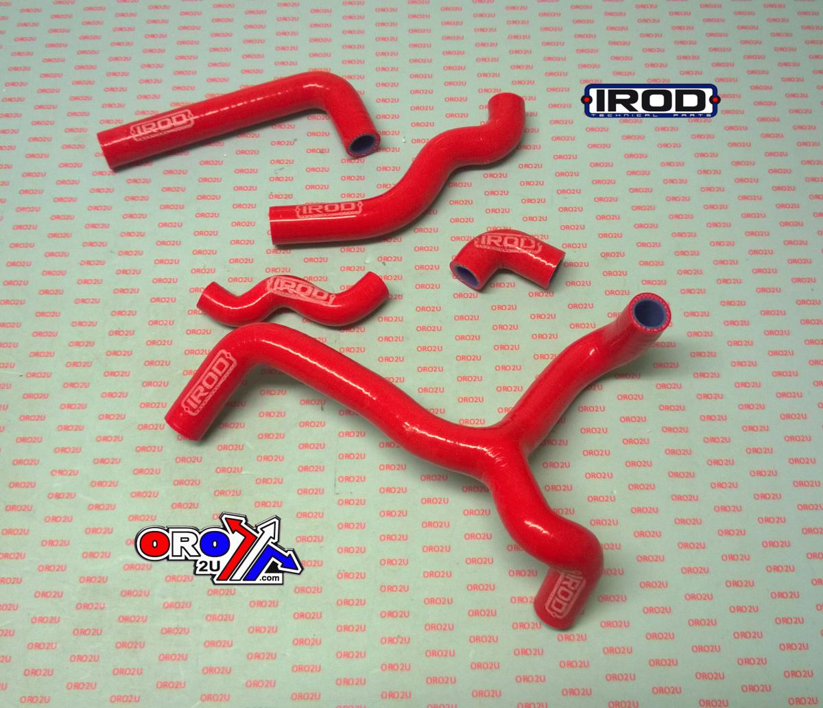 IROD Radiators Hose Kit Beta 350/390/430/490 Rr, Silicone Radiator Red 010110, Irod