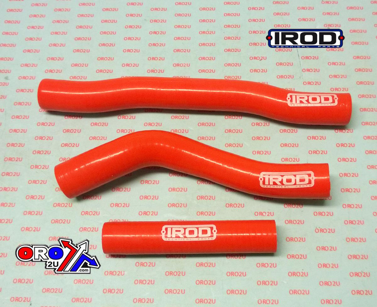IROD Radiators Hose Kit Husq 250/350 16-18, Silicone Radiator Orange 010090, Irod