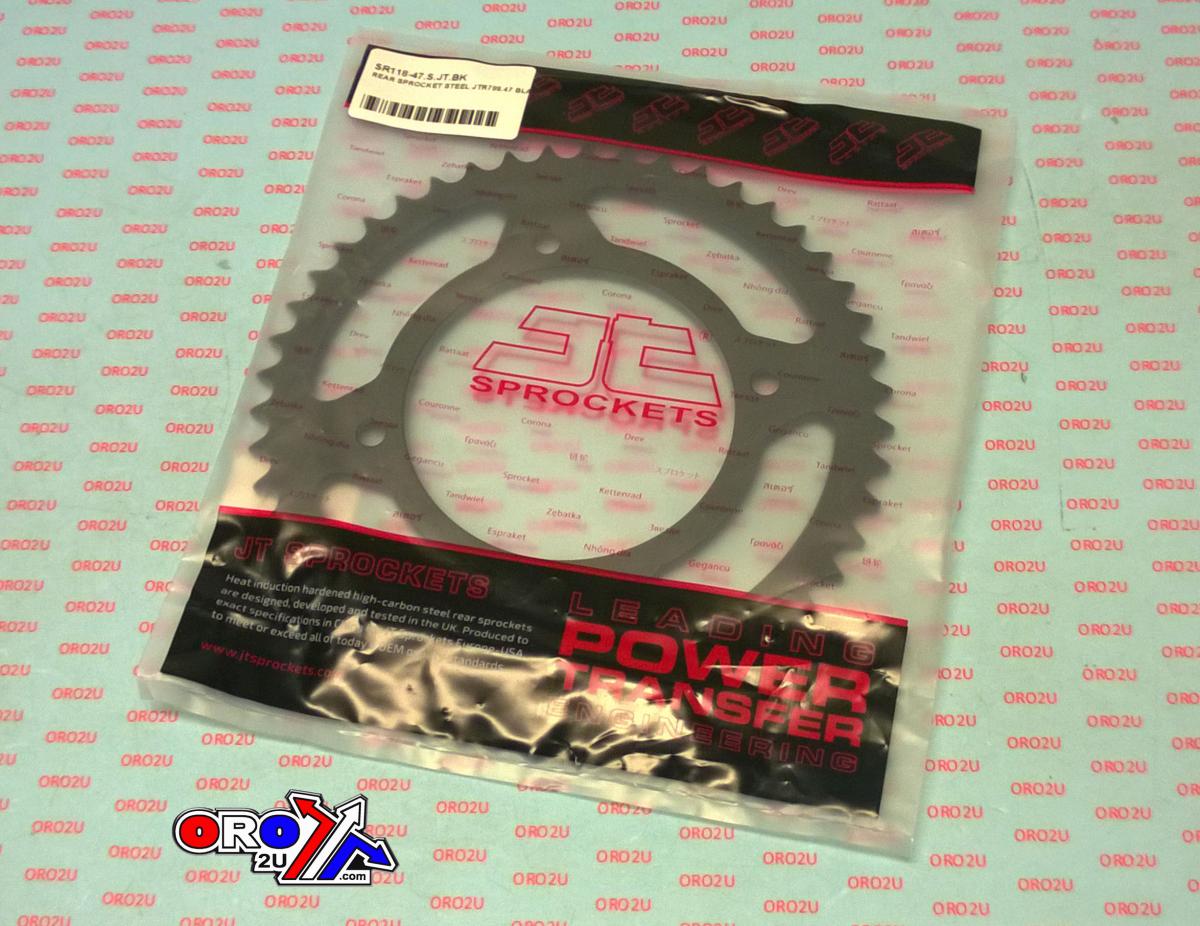 JT Rear Sprocket Steel JTR798.47 Black JTR798.47, SR798-47