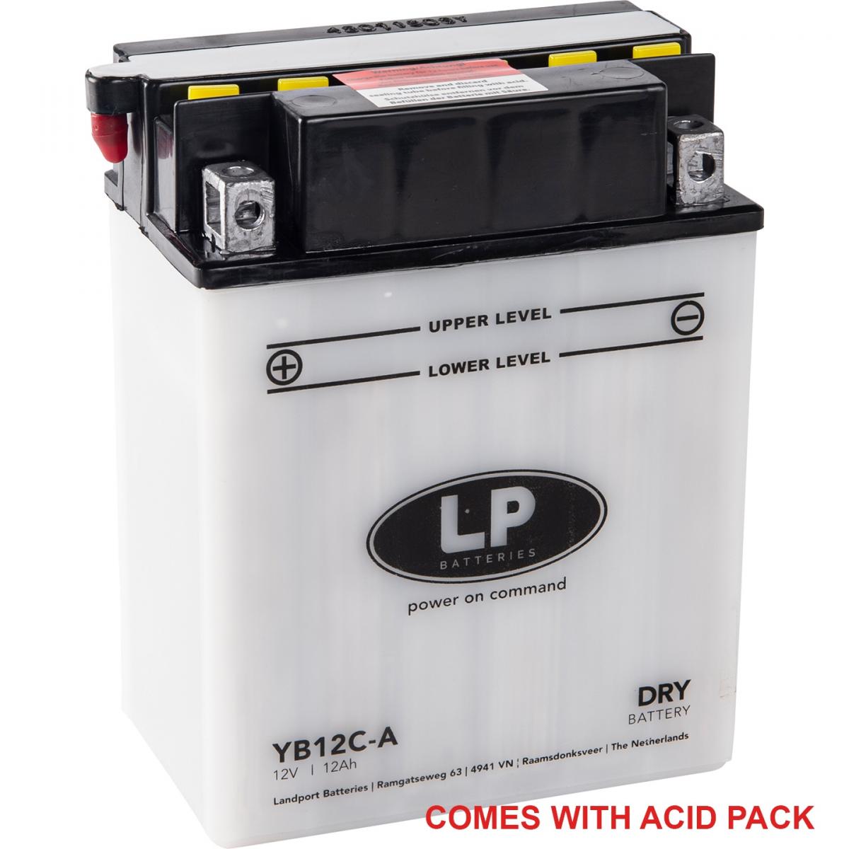 Landport Batteries Battery LB12C-a 12v 12ah W/acid Pack, Landport Mb YB12C-a, Md LB12C-a