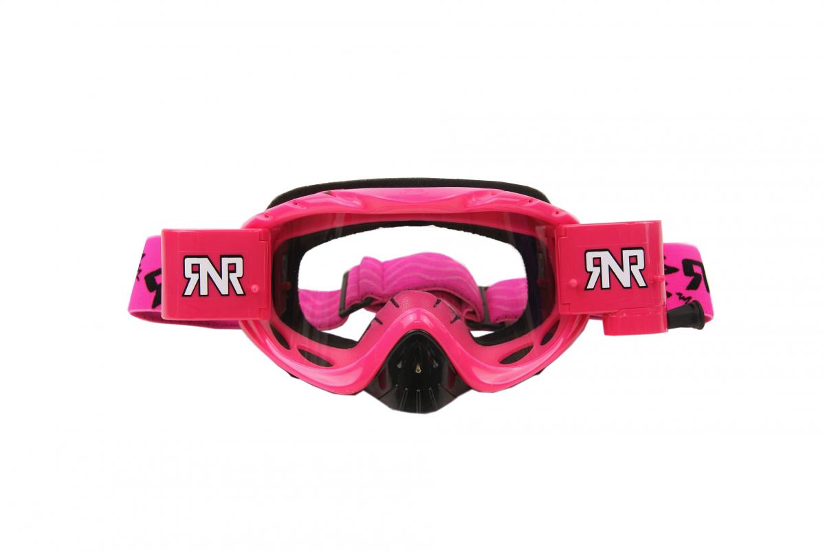 Rip-N-Roll  Rnr Hybrid Neon Pink Fully Loaded Roll Off, Neon Pink Goggle GH69, Roll & Tear Off